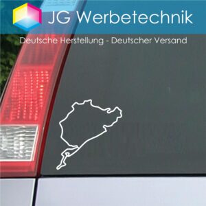 Nürburgring Aufkleber (10x10,8cm) | Nordschleife Auto-Folie
